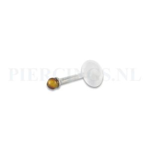 Labret 1.2 mm flexibel tijgeroog