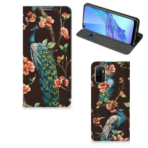 OPPO A53 | A53s Hoesje maken Pauw met Bloemen