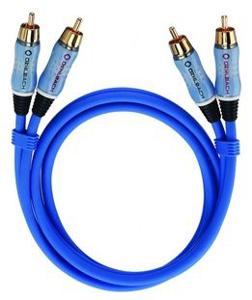 OEHLBACH BEAT! Stereo-Set audio kabel 5 m 2 x RCA Blauw