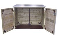 Lage tuinkast 140x83x122 cm- - Hout- Lutrabox Lage tuinkast 140x83x122 cm- - Hout- Lutrabox