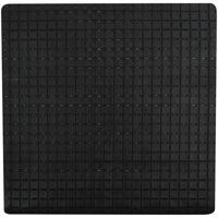 MSV Douche|bad anti-slip mat badkamer - rubber - zwart - 54 x 54 cm