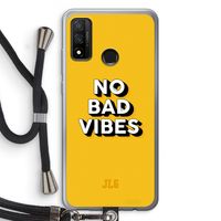 No Bad Vibes: Huawei P Smart (2020) Transparant Hoesje met koord