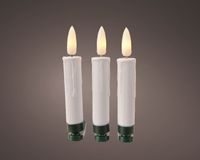 LED candleBO d2h10 cm creme/wit 10st kerstverlichting - Lumineo