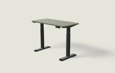 Desktronic HomeOne bureau Zwart / Olijfgroen / 120x60 cm
