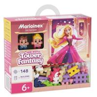 MARIOINEX Mini Waffle Princess Fantasietoren bouwstenen, 148 stuks