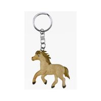 Houten sleutelhanger paard/veulen speelgoed - thumbnail