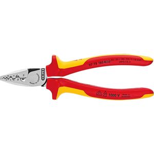 KNIPEX Krimptang voor adereindhulzen VDE 9778180 krimptang