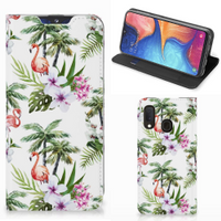 Samsung Galaxy A20e Hoesje maken Flamingo Palms