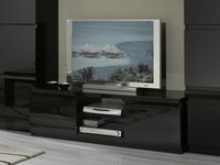 Tv-meubel ROMEO 2 deuren hoogglans zwart - thumbnail