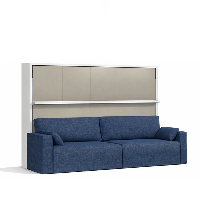 Tweepersoons Opklapbed 190x200cm - Couple - taupe met bank - Koudschuim tot 120 KG - stofkleur ketor 9