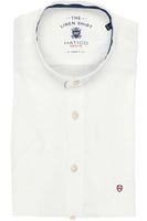 Hatico Regular Fit Linnen Overhemd wit, Effen