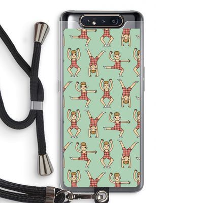 Gymboys: Samsung Galaxy A80 Transparant Hoesje met koord