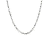 Ketting Koordschakel zilver 3,5 mm 40-44 cm