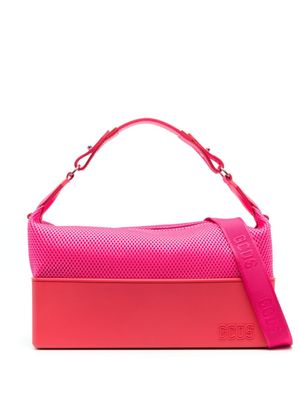 GCDS sac cabas Matilda médium en résille - Rose