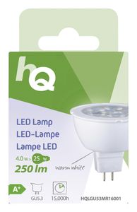 Hq Hqlgu53 mr16001 Led-lamp Mr16 Gu5.3 4w 250 Lm 2 700 K