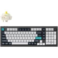 Keychron q5 max-m4, toetsenbord (zwart, us lay-out, gateron jupiter banana, 96%, rgb leds, ksa double-shot pbt, hot swap, knob, 2.4ghz | bluetooth 5.1 | usb-c)