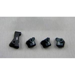 Samix SAM-trx4-6042 Tuning-onderdeel TRX-4 alum black lower shock/ suspension link mount 4p SAMtrx4-6042