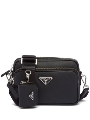 Prada sac porté épaule en cuir Saffiano - Noir