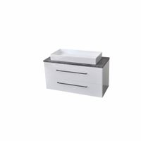 Onderkast Sanicare Q16 97,9x44,4 cm Twee Lades Grey-Wood Sanicare