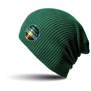 Softex beanie wintermuts in het donkergroen   -