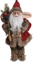 Kerstman staand 37cm bruin - Nampook