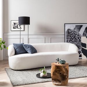 Artistiq Living 3-zitsbank Rayfield Bouclé - Wit