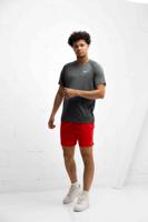 Nike Swim Zomerset Heren Grijs/Rood - Maat XS - Kleur: RoodGrijs | Soccerfanshop
