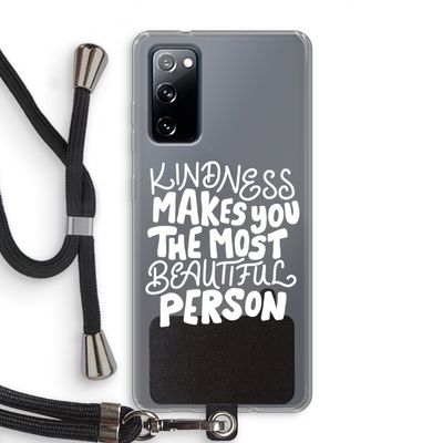 The prettiest: Samsung Galaxy S20 FE / S20 FE 5G Transparant Hoesje met koord