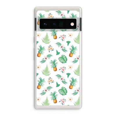 Ananas bladeren: Google Pixel 6 Pro Transparant Hoesje