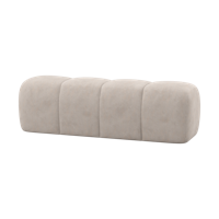 Woood Mojo eetkamerbank 164 cm ribstof Ecru