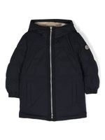 Moncler Enfant zip-up down coat - Bleu - thumbnail