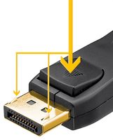 DisplayPort-anslutningskabel 1.2 VESA, Guldpläterad11000 - thumbnail