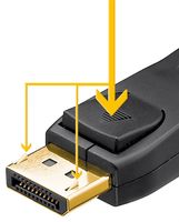 goobay Aansluitkabel DisplayPort 1.2 stekker > DisplayPort 1.2 stekker kabel 2 meter - thumbnail