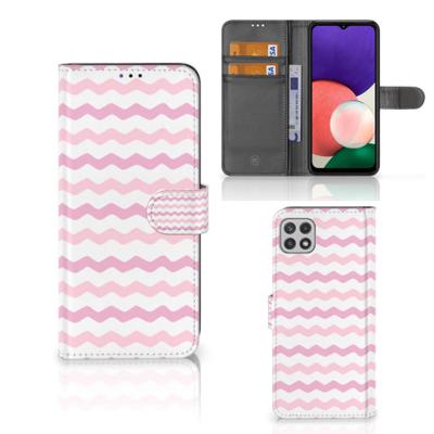Samsung Galaxy A22 5G | Telefoon Hoesje | Waves Roze