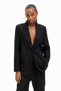 Blazer bloemvormige gaatjes - BLACK - M