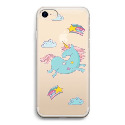 Vliegende eenhoorn: iPhone 7 Transparant Hoesje