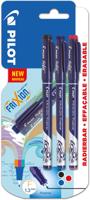 Pilot fineliner Frixion Basic, geassorteerde kleuren, set van 3 stuks