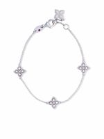 Roberto Coin bracelet Princess Flower en or blanc 18ct serti de diamants - Argent
