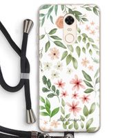 Botanical sweet flower heaven: Xiaomi Redmi 5 Transparant Hoesje met koord