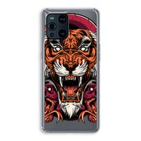 Tiger and Rattlesnakes: Oppo Find X3 Transparant Hoesje