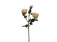 Kunstbloem roos 53 cm, champagne - Buitengewoon de boet