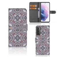 Samsung Galaxy S21 Plus | Bookcase | Flower Tiles