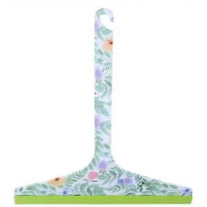 Raamtrekker met bloemen print groen 22,5 cm