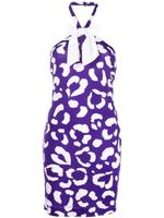 Moschino Pre-Owned robe impirmée à dos-nu (années 2000) - Violet