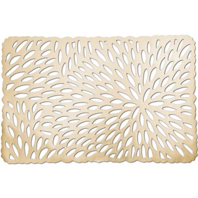 8x Rechthoekige placemats glanzend goud 29 x 44 cm 8x Rechthoekige placemats glanzend goud 29 x 44 cm