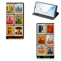 Samsung Galaxy Note 10 Plus Book Cover Postzegels - thumbnail