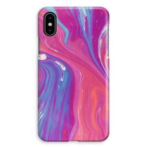 Paarse stroom: iPhone XS Max Volledig Geprint Hoesje