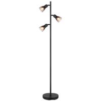 Globo Zwarte vloerlampSatella 3-lichts - 54312-3S