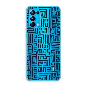 Moroccan Print: Oppo Find X3 Lite Transparant Hoesje