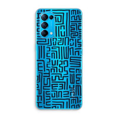 Moroccan Print: Oppo Find X3 Lite Transparant Hoesje